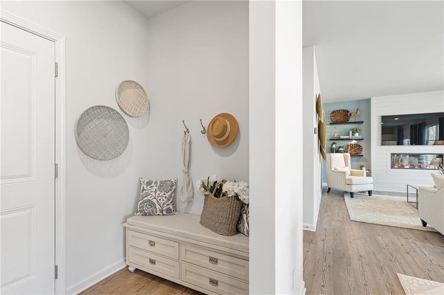 Furnished interior view inside a new home in Union Heights, Flowery Branch (Image 15). Furnished interior view inside a new home in Union Heights, Flowery Branch (Image 15).