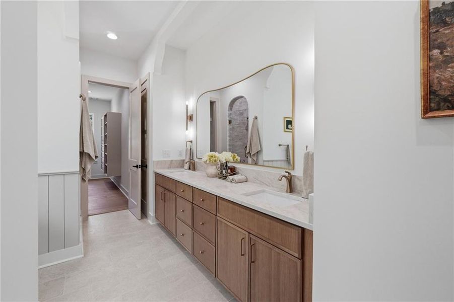 Furnished interior view inside a new home in , Powder Springs (Image 42).