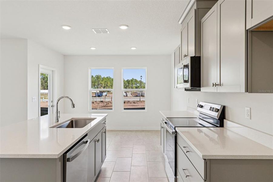 Furnished interior view inside a new home in Cyrene at Harmony, St. Cloud (Image 13).