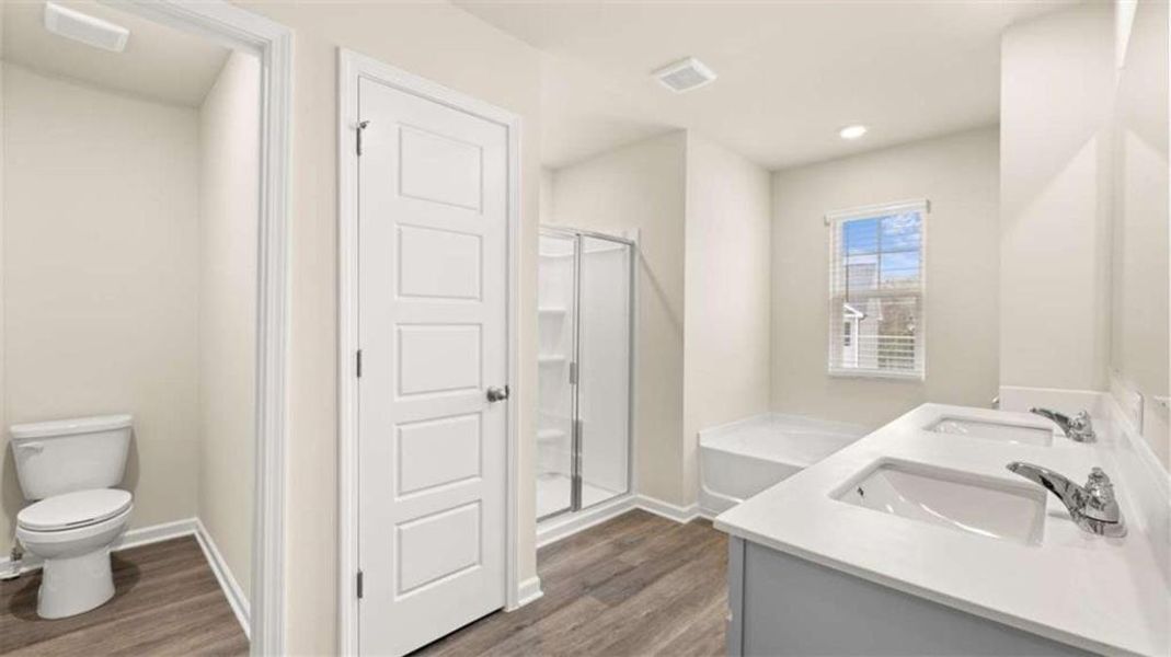Furnished interior view inside a new home in The Preserve at Agricultural Village, Perry (Image 7).