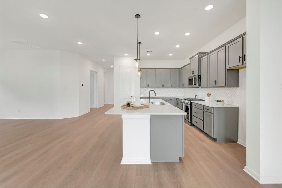 Furnished interior view inside a new home in Jordan Ranch - Terrace Collection, Fulshear (Image 12).