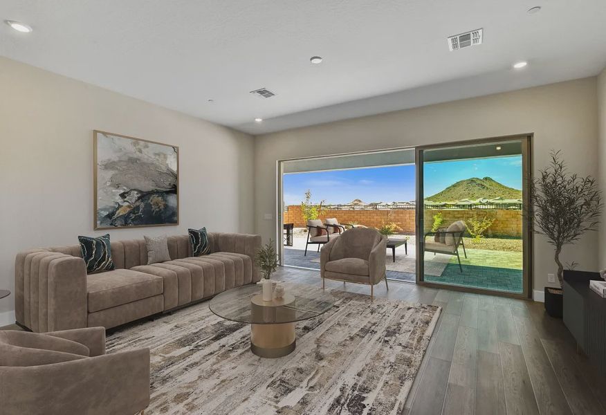 Virtually Staged Ridgecrest Costa Homesite 105 Great Room - 4 of 20