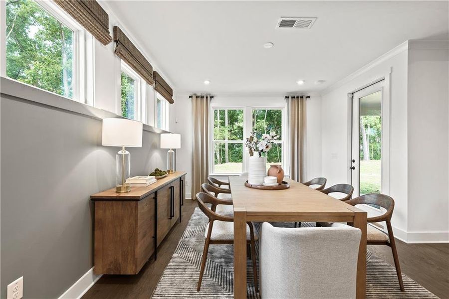 Furnished interior view inside a new home in Watermist at Mirror Lake, Villa Rica (Image 12).