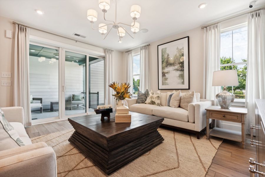 Furnished interior view inside a new home in Seven Oaks, Belmont (Image 12).