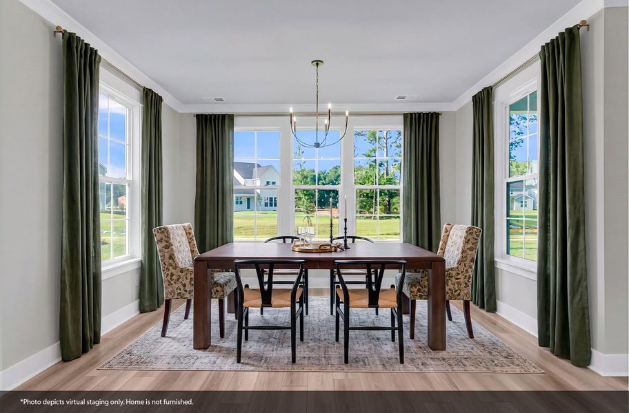 Furnished interior view inside a new home in Pineland Preserve, Summerville (Image 9).