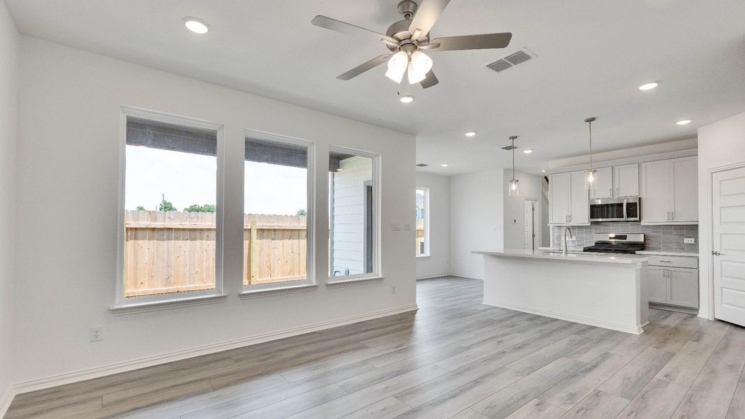 Representative furnished interior of a home built from the Brazos by DRB Homes in Spring Creek, Taylor (Image 19). Representative furnished interior of a home built from the Brazos by DRB Homes in Spring Creek, Taylor (Image 19).