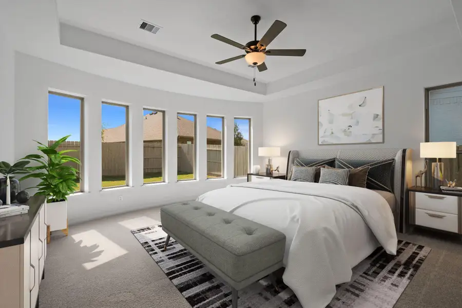 Furnished interior view inside a new home in Pomona 60', Manvel (Image 6).