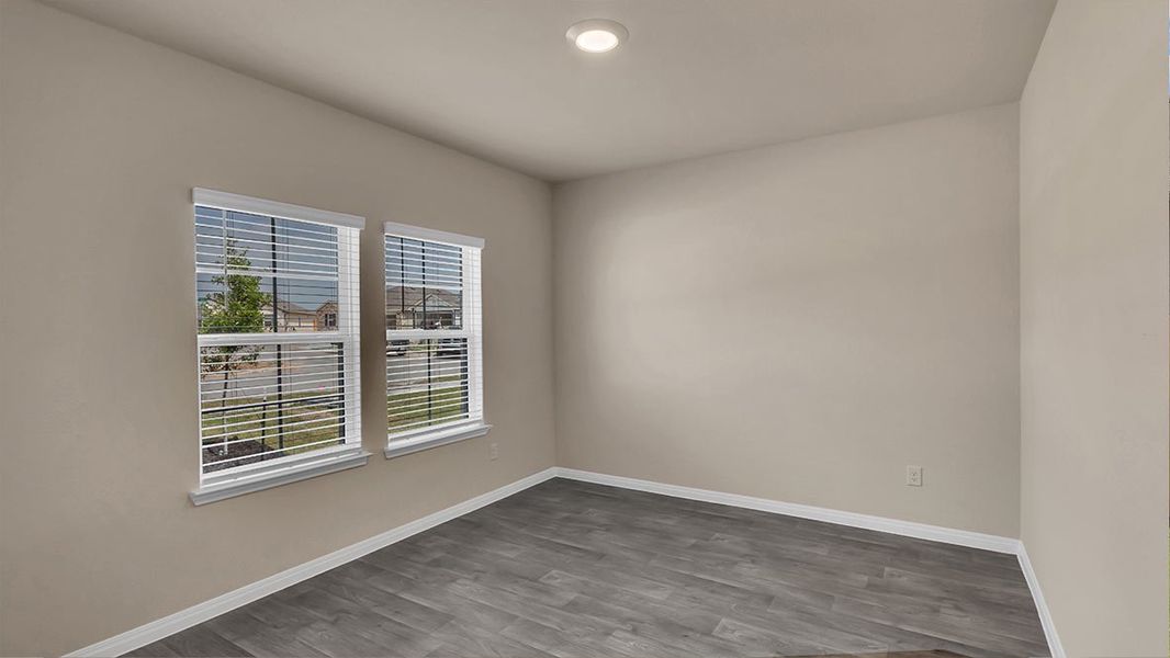Representative unfurnished interior of a home built from the The Quincy by D.R. Horton in Monarch Ranch, Manor (Image 6).