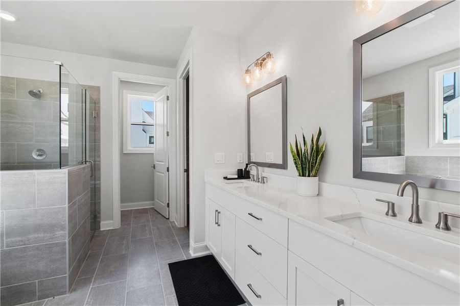 Furnished interior view inside a new home in Promenade at Sawnee Village, Cumming (Image 31).