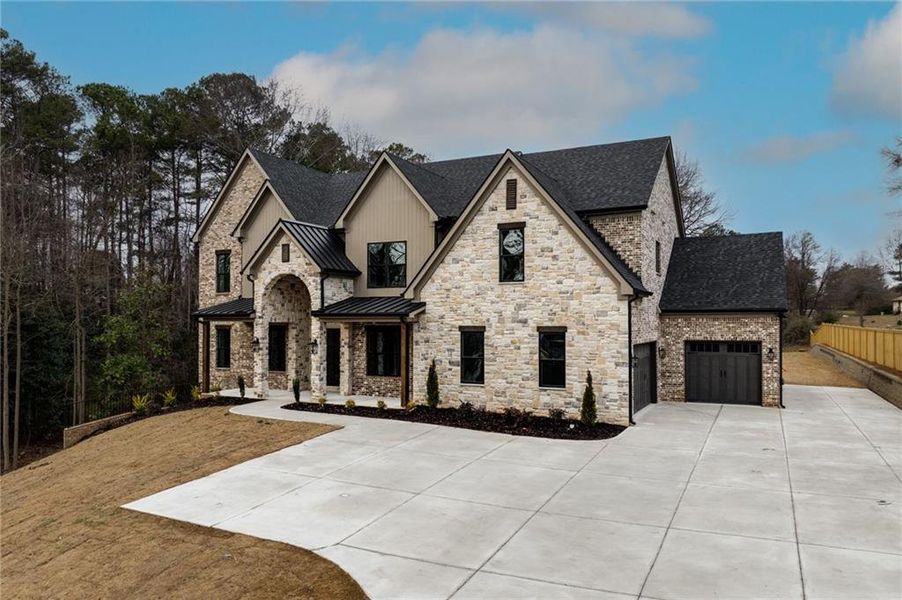 Front exterior of a new home in , Bethlehem, GA, highlighting curb appeal (Image 25). Front exterior of a new home in , Bethlehem, GA, highlighting curb appeal (Image 25).
