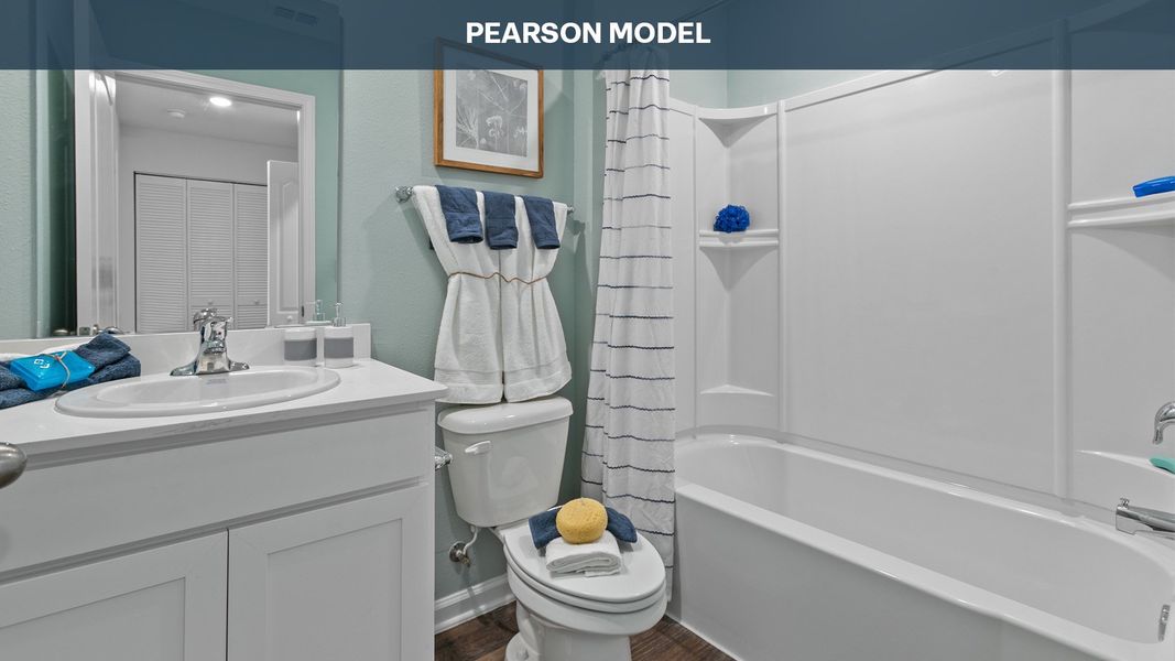 Representative furnished interior of a home built from the PEARSON by D.R. Horton in Bridle Creek Townhomes, Jacksonville (Image 23).