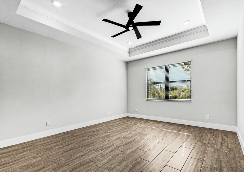 Relaxing master bedroom.