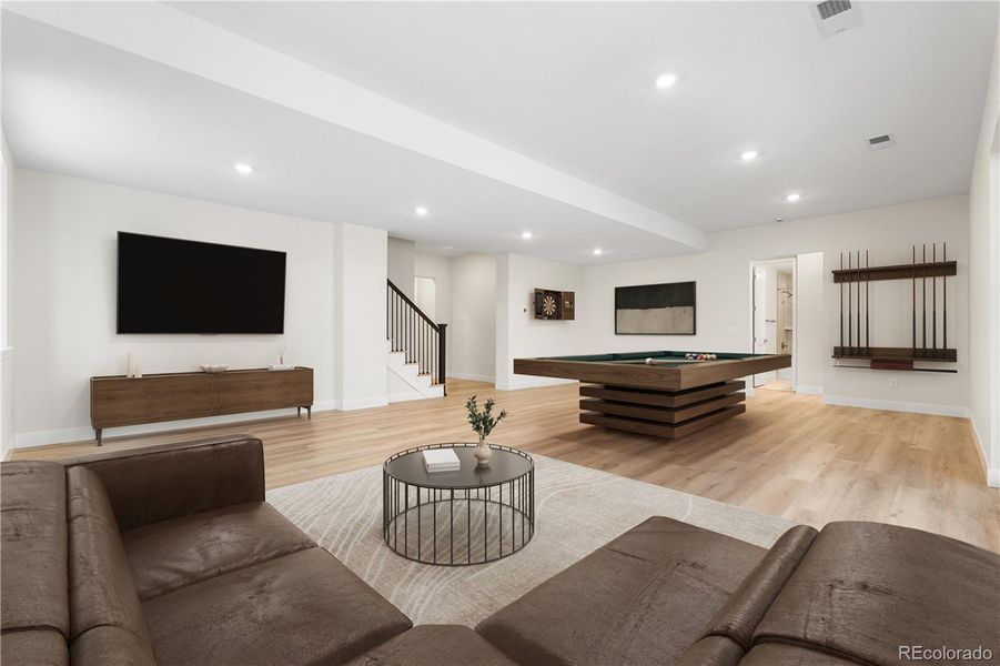 Furnished interior view inside a new home in Autograph at Lyric, Lone Tree (Image 16).