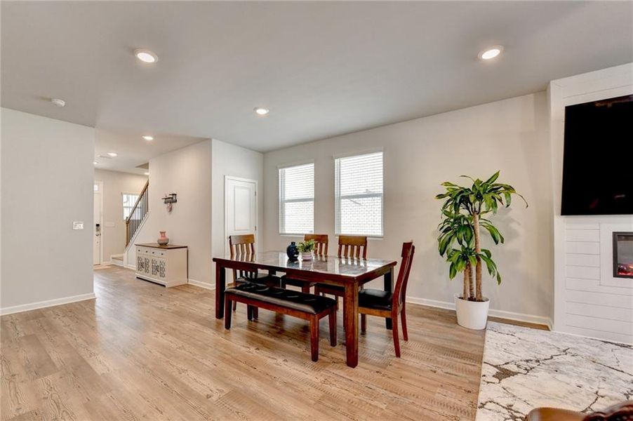 Furnished interior view inside a new home in Graystone Village, Grayson (Image 12). Furnished interior view inside a new home in Graystone Village, Grayson (Image 12).