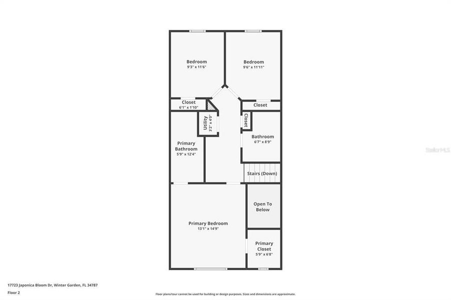 2D floor plan layout of this home in , Winter Garden, FL (Image 6). 2D floor plan layout of this home in , Winter Garden, FL (Image 6).