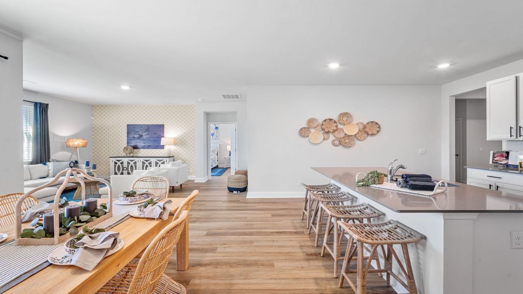 Furnished interior view inside a new home in The Groves at Bees Creek, Ridgeland (Image 9).