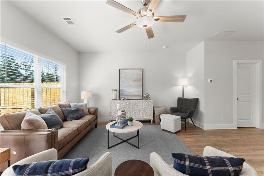 Furnished interior view inside a new home in , Dawsonville (Image 19).