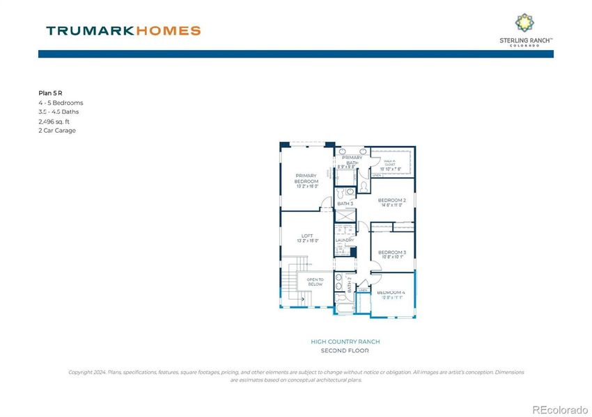 2D floor plan layout of this home in , Littleton, CO (Image 6).