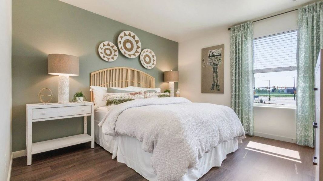 Furnished interior view inside a new home in Settlers Crossing, Commerce City (Image 10). Furnished interior view inside a new home in Settlers Crossing, Commerce City (Image 10).