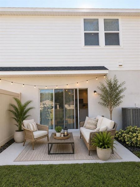 Exterior details and patio area of a home in , Edgewater (Image 23).
