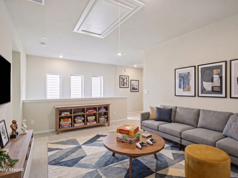 Furnished interior view inside a new home in Parkway Commons - City Series, Missouri City (Image 7). Furnished interior view inside a new home in Parkway Commons - City Series, Missouri City (Image 7).