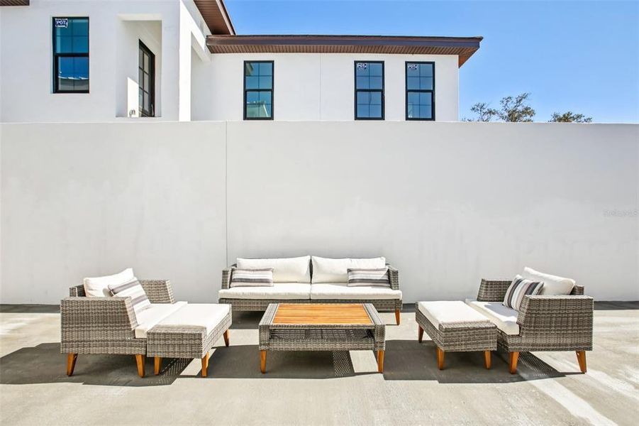 Exterior details and patio area of a home in , St. Petersburg (Image 3). Exterior details and patio area of a home in , St. Petersburg (Image 3).