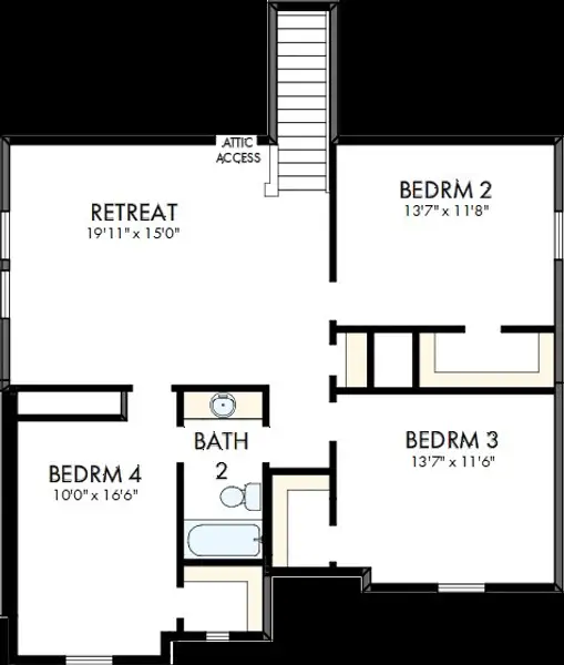 2D floor plan layout of this home in Jordan Ranch - Terrace Collection, Fulshear, TX (Image 3). 2D floor plan layout of this home in Jordan Ranch - Terrace Collection, Fulshear, TX (Image 3).