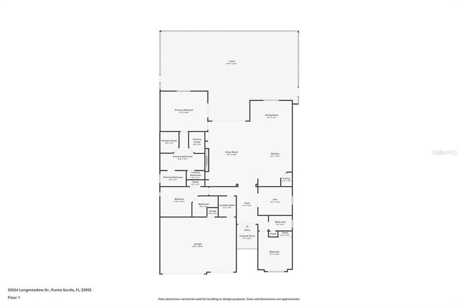 2D floor plan layout of this home in , Punta Gorda, FL (Image 5).