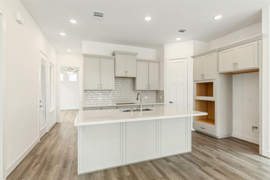 Furnished interior view inside a new home in Bridgeland Central, Cypress (Image 7).