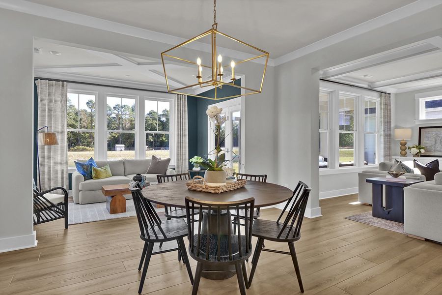 Representative furnished interior of a home built from the Webster II - Vanguard Collection by Mungo Homes in Scotts Hill Village, Wilmington (Image 5).