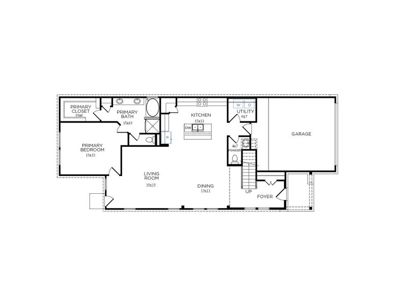 2D floor plan layout of this home in La Segarra 40', Brookshire, TX (Image 5). 2D floor plan layout of this home in La Segarra 40', Brookshire, TX (Image 5).