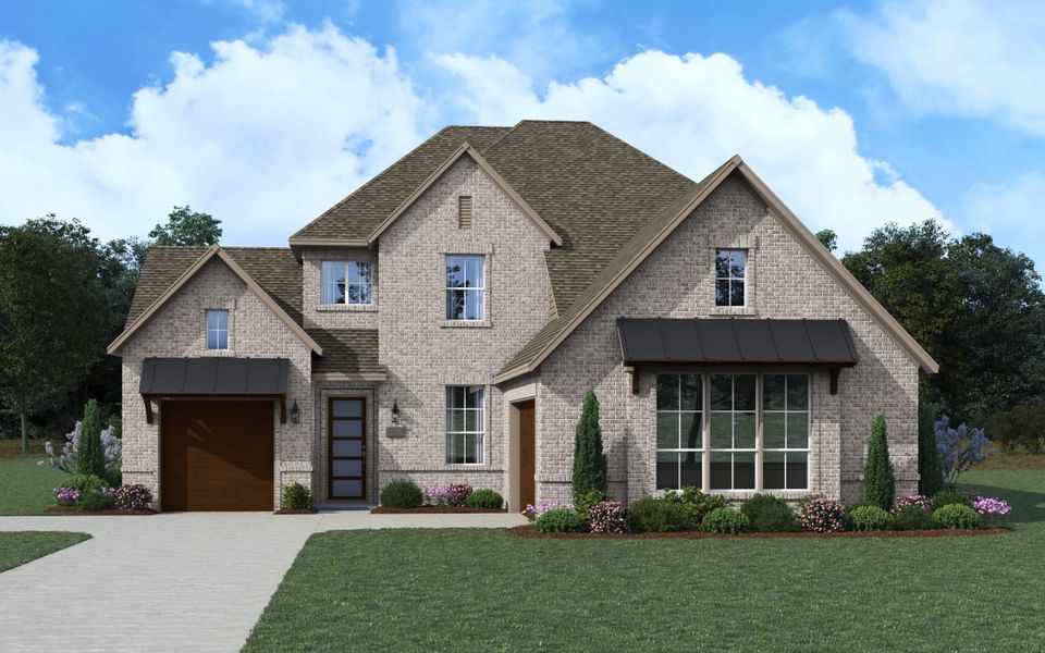 Representative exterior photo of a completed home built from the Everton II – 65' by Chesmar Homes in The Grove Frisco, Frisco, TX (Image 6).