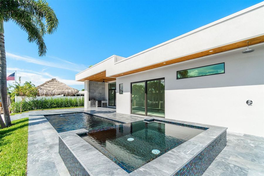 Front exterior of a new home in , Pompano Beach, FL, highlighting curb appeal (Image 1).