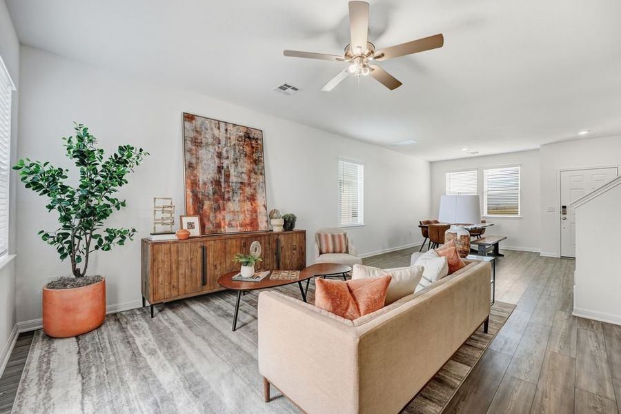 Furnished interior view inside a new home in Longview, Del Valle (Image 5).