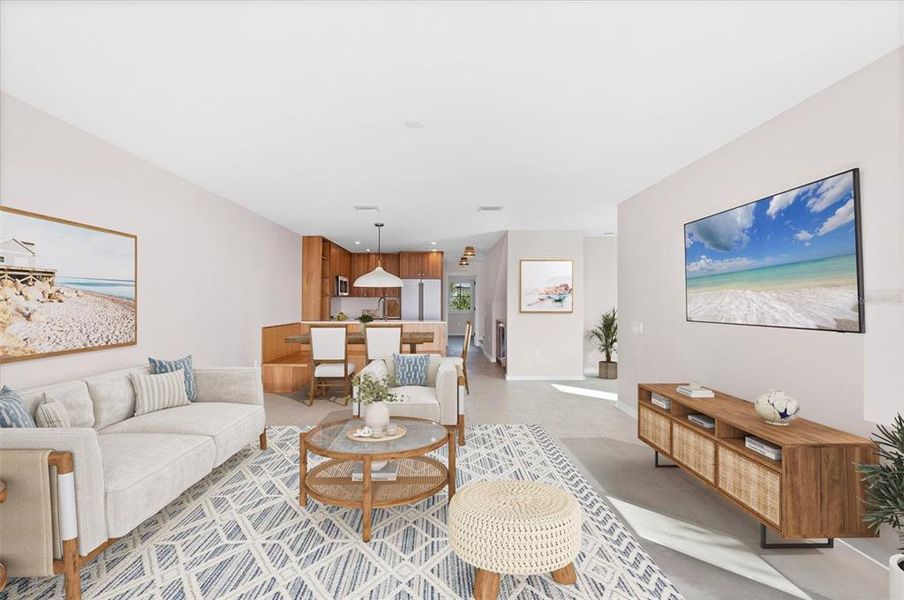 Furnished interior view inside a new home in , Boca Grande (Image 17). Furnished interior view inside a new home in , Boca Grande (Image 17).