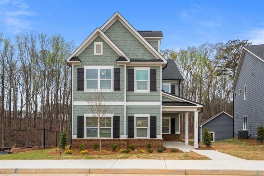 Front exterior of a new home in , Athens, GA, highlighting curb appeal (Image 25).