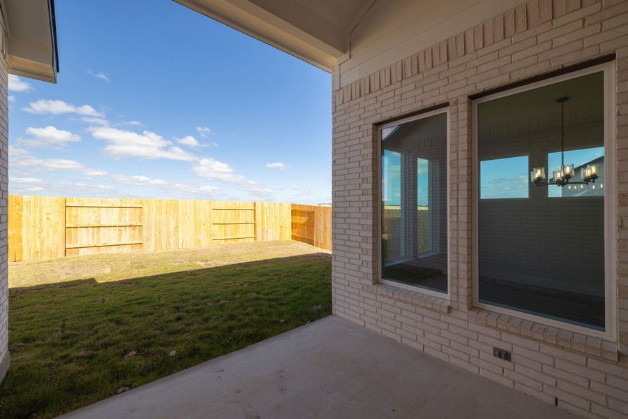 Exterior details and patio area of a home in Nolina - 50', Georgetown (Image 19).