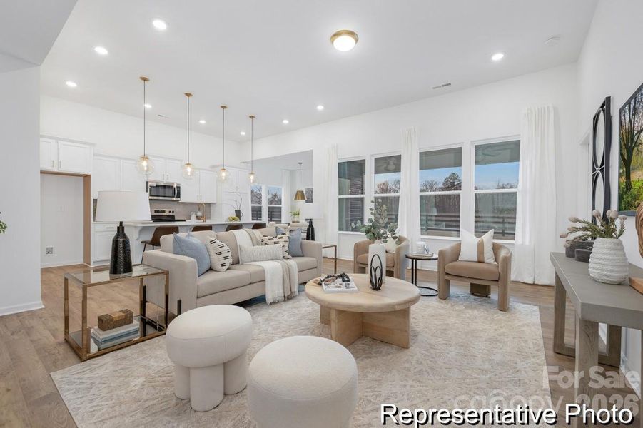 Furnished interior view inside a new home in Tillery Tradition, Mount Gilead (Image 11).