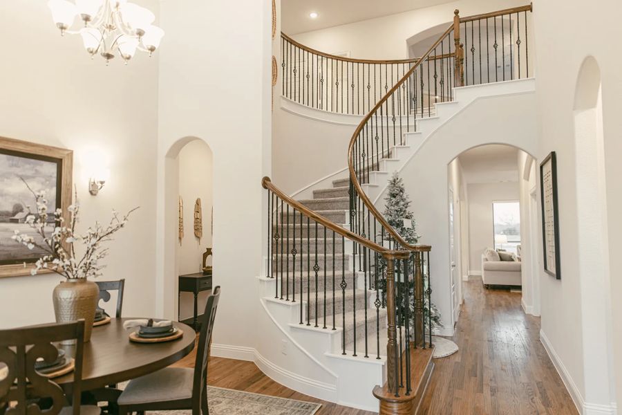 Representative furnished interior of a home built from the Newport (Side) by Stonehollow Homes in Sister Grove II, Van Alstyne (Image 22).