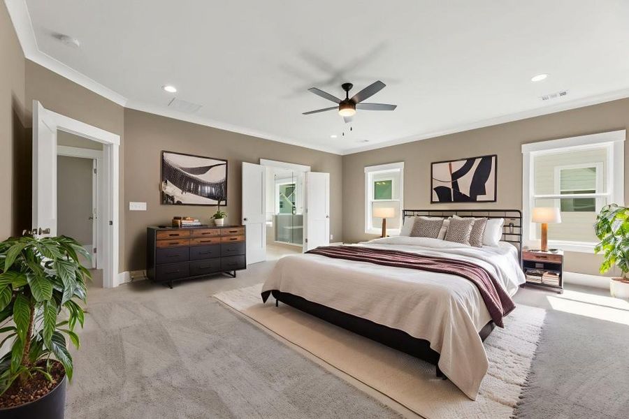 Furnished interior view inside a new home in Hillshire, Cumming (Image 7).