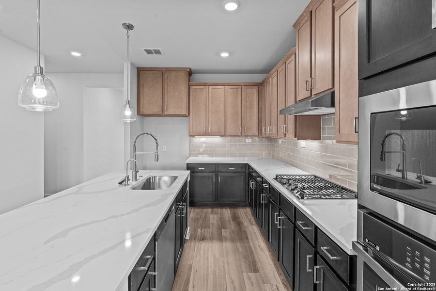 Furnished interior view inside a new home in August Fields, New Braunfels (Image 5). Furnished interior view inside a new home in August Fields, New Braunfels (Image 5).