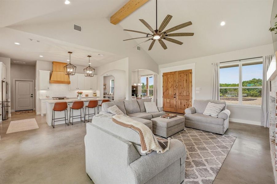 Furnished interior view inside a new home in , Bluff Dale (Image 6).