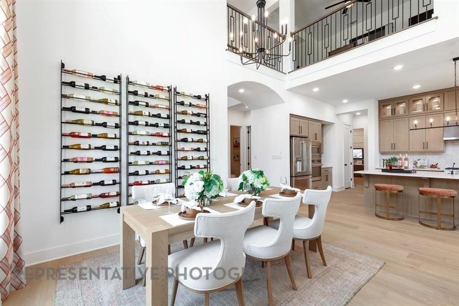 Furnished interior view inside a new home in Goodland: 60ft. lots, Midlothian (Image 20).