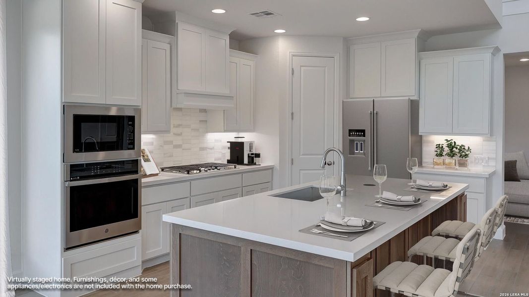 Furnished interior view inside a new home in Ladera, San Antonio (Image 13).