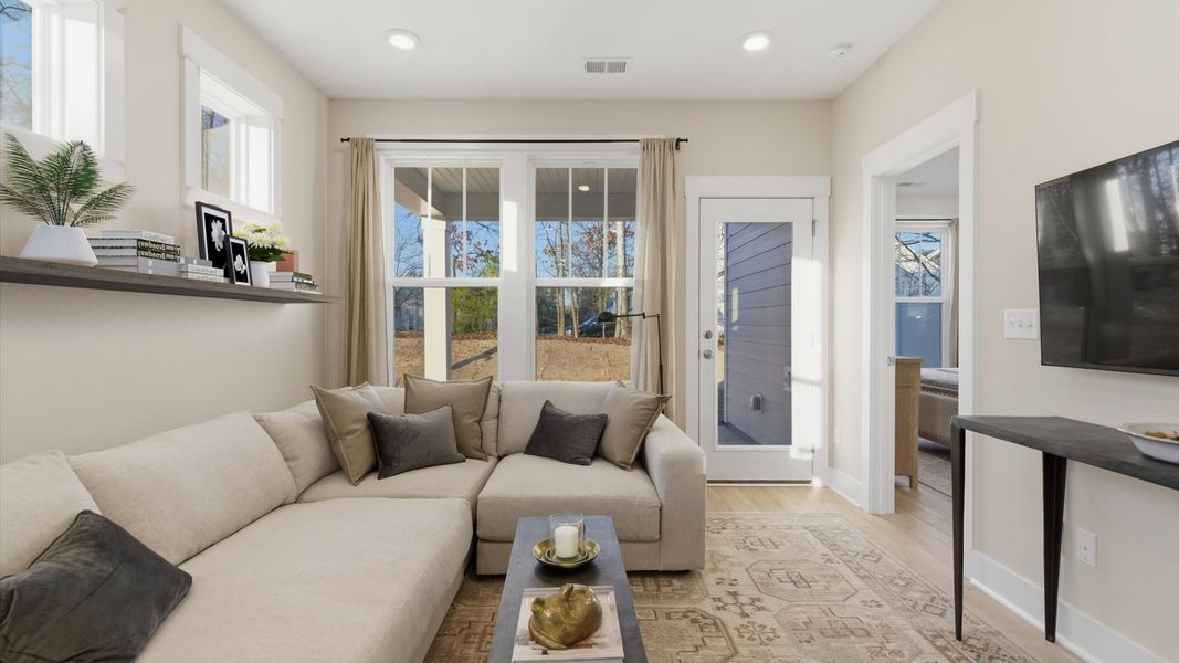 First-class family room offering comfort and style with an elegant balance of space and detail at the Lawson villa