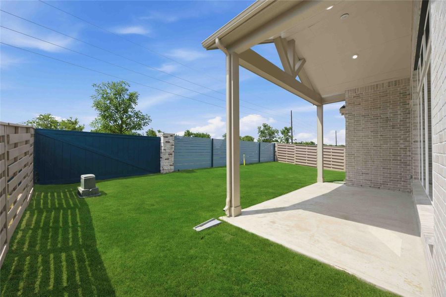 Exterior details and patio area of a home in , Richmond (Image 2). Exterior details and patio area of a home in , Richmond (Image 2).
