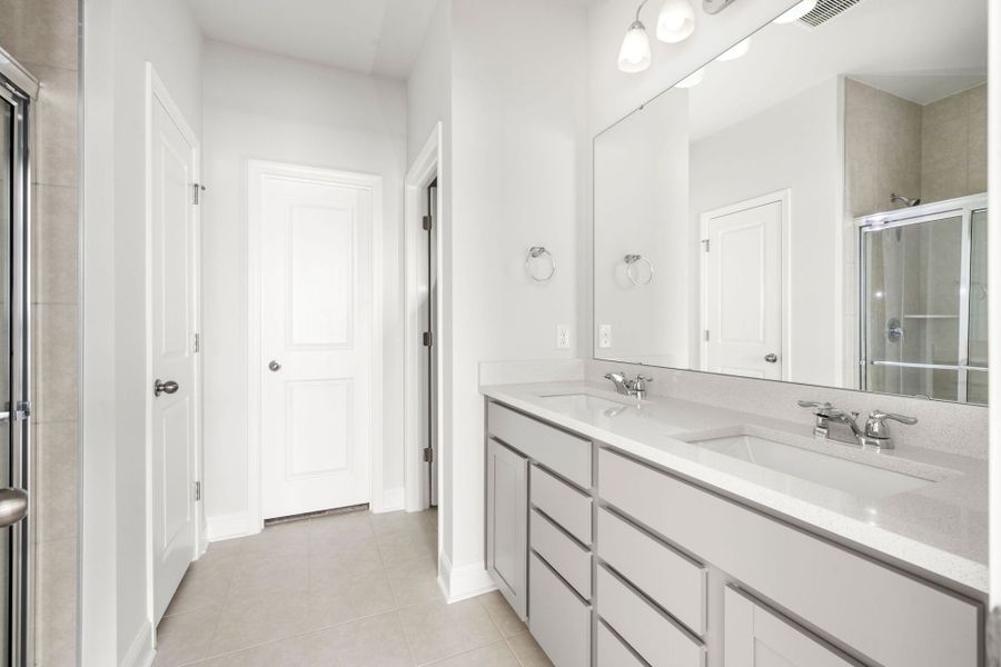 Furnished interior view inside a new home in Waterways, Richmond Hill (Image 14). Furnished interior view inside a new home in Waterways, Richmond Hill (Image 14).