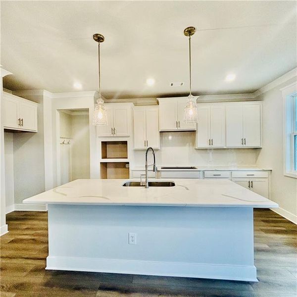 Furnished interior view inside a new home in Rosewood Lake Estates, Hoschton (Image 4).