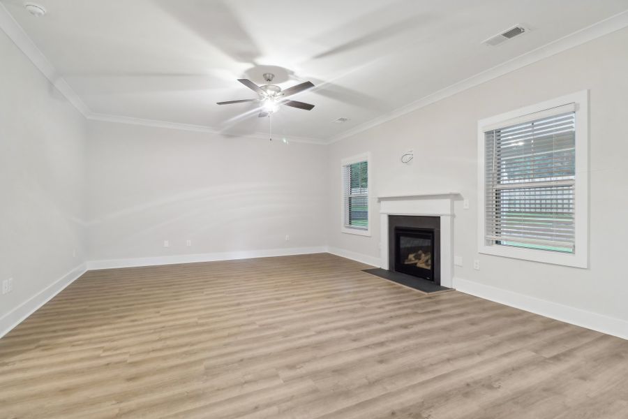 Representative unfurnished interior of a home built from the Carol II by Great Southern Homes in The Cove, Sumter (Image 30).