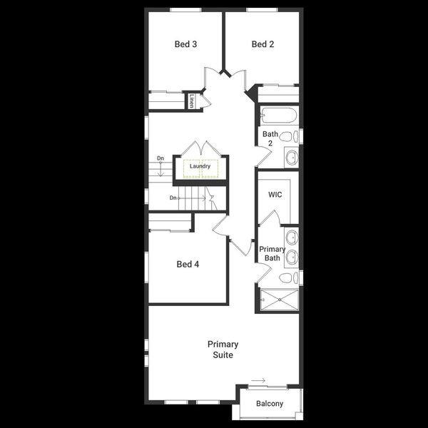 2D floor plan layout of this home in Sky Ranch, Watkins, CO (Image 3). 2D floor plan layout of this home in Sky Ranch, Watkins, CO (Image 3).